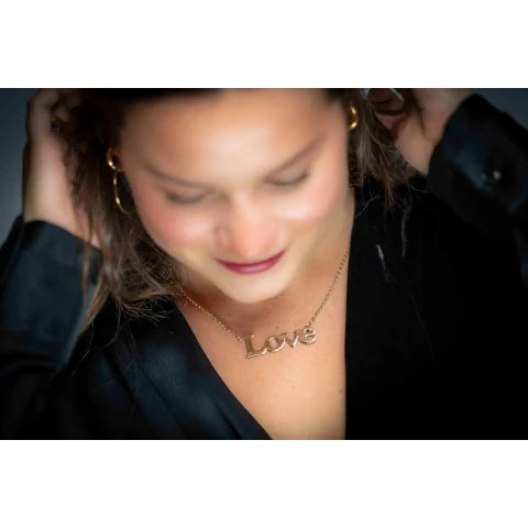 Paula Rosen Big LOVE necklace
