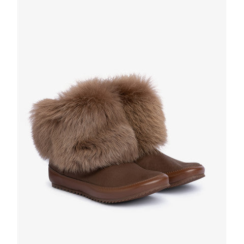 Pedro Garcia Jalia Bootie with Ankle Fur Collar
