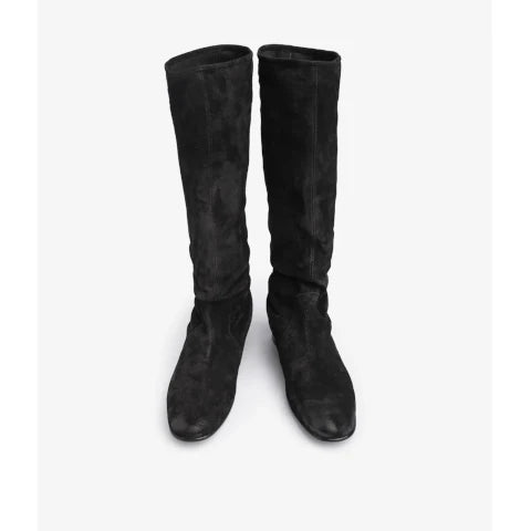Pedro Garcia Gintare Tall Black Suede Boot