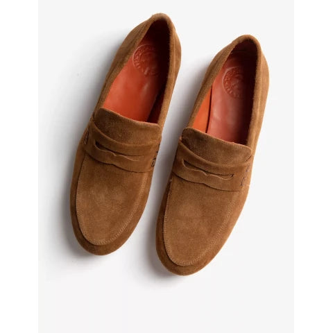 Penelope Chilvers Bonnie Suede Loafer in Brown