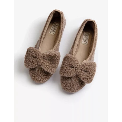 Penelope Chilvers Celeste Shearling Bow Slipper