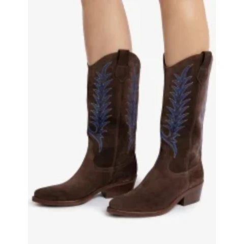 Penelope Chilvers Goldie Embroidered Cowboy Boot