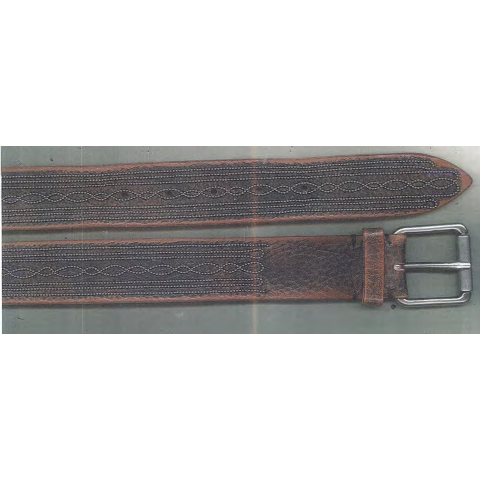 Post & Co. Black/Brown Belt with Beading
