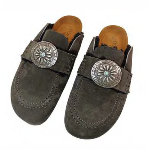 Post & Co Lancio Brown Mule with Sunburst