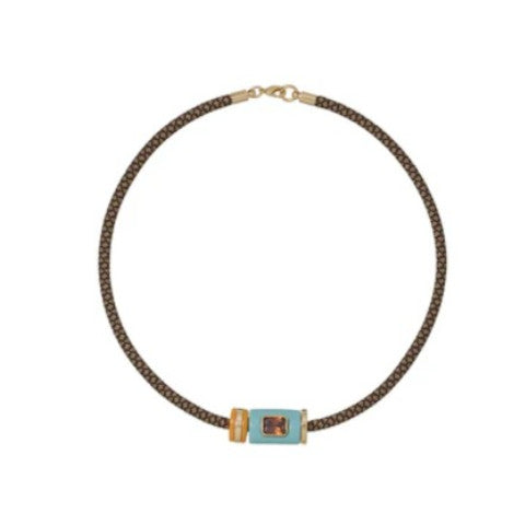 Roxanne Assoulin Cylinder Cord Necklace