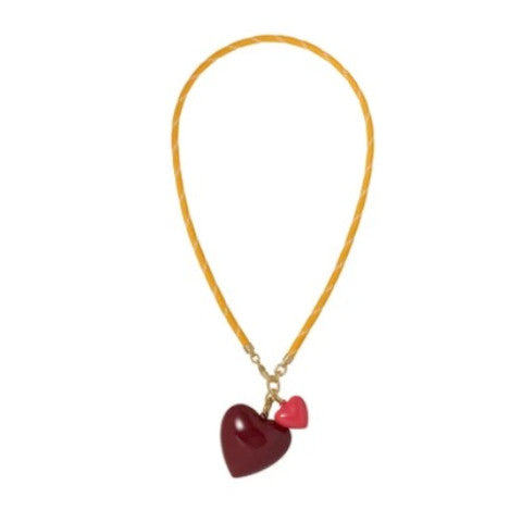 Roxanne Assoulin Happy Cord Big Double Heart Necklace