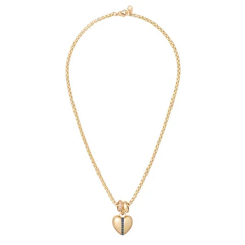 Roxanne Assoulin The Sapphire Stripe Mini Heart Necklace