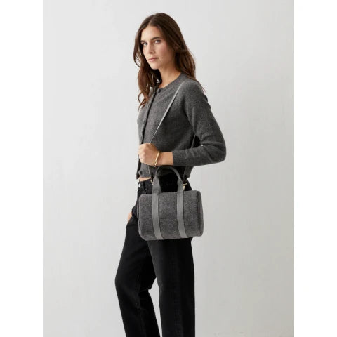 Rue de Verneuil Periple S Shoulder Bag in Whip Grey Flannel