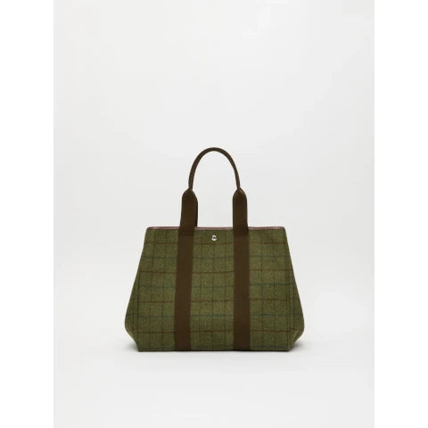 Rue De Verneuil Traversee L Tote in Hunting Tweed Khaki