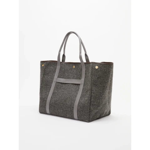 Rue De Verneuil Traversee L Tote in Whip Grey Flannel