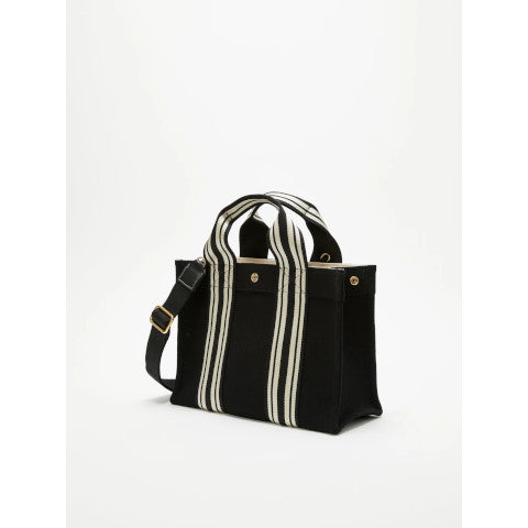 Rue de Verneuil Tote M in Equestrian Black Flannel