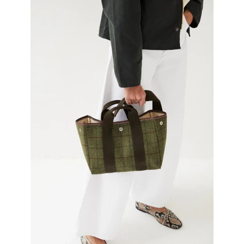 Rue De Verneuil Traversee S Tote in Hunting Tweed Khaki