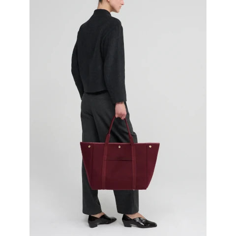 Rue de Verneuil Traversee L in Whip Flannel Burgundy