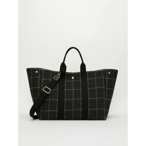 Rue de Verneuil Traversse XL  in Hunting Tweed Charcoal