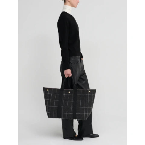 Rue de Verneuil Traversse XL  in Hunting Tweed Charcoal