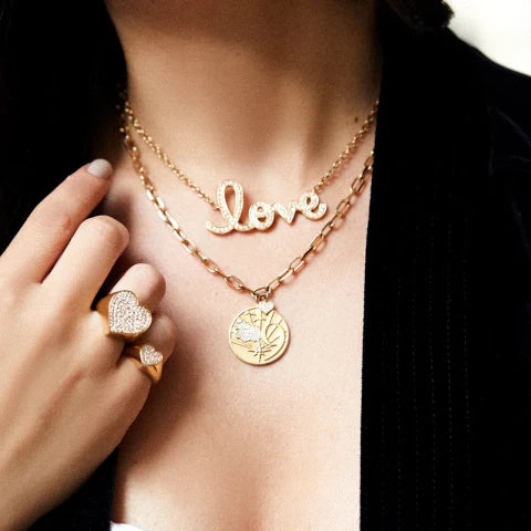 Sydney Evan Signet Heart Ring