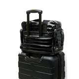 Think Royln Voyager Travel Bag in Black Patent