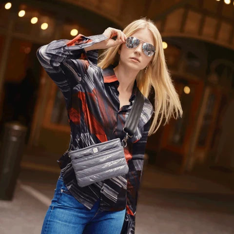 Think Royln Bum Bag in Carbon Patent