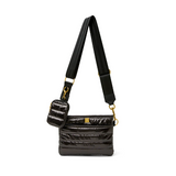 Think Royln Downtown Crossbody in Dark Mocha Patent