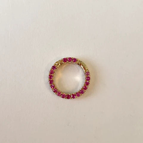 Theodosia 1/2" Ruby Gemstone Connector