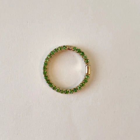 Theodosia 5/8" Emerald Gemstone Connector