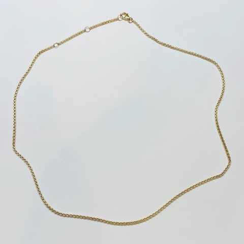 Theodosia 14K Gold Adjustable Small Box Chain