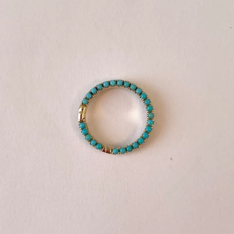 Theodosia 5/8" Turquoise Gemstone Connector