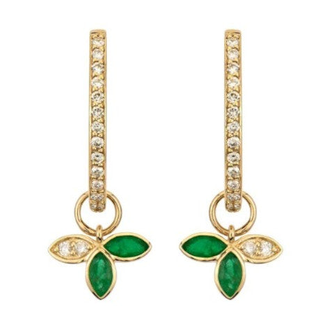 Three Stories Emerald Petal Charm