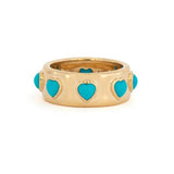 Three Stories Heart On The Line Continuous Heart Ring
