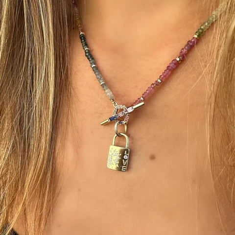 Three Stories Medium Love Lock Pendant