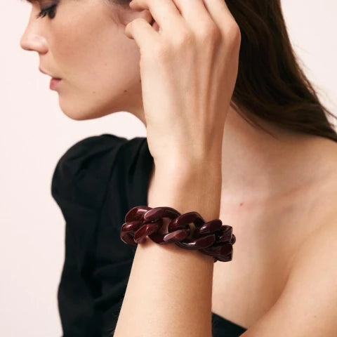 Vanessa Baroni Great Bracelet in Bordeaux