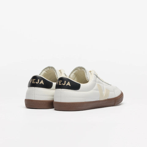 Veja Panenka Leather in White Black Bark