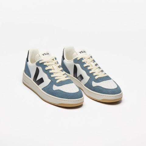 Veja V-10 Sneakers in White Black California