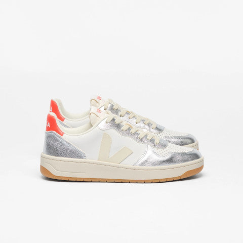 Veja V-10 White Pierre Silver Sneaker