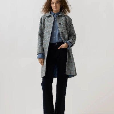 Ann Mashburn Balmacaan Coat Tweed