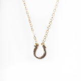 Paula Rosen Horshoe Diamond Necklace