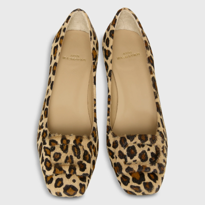 Ann Mashburn Buckle Heel Leopard Calf