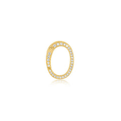 EF Collection Diamond Oval Necklace Enhancer