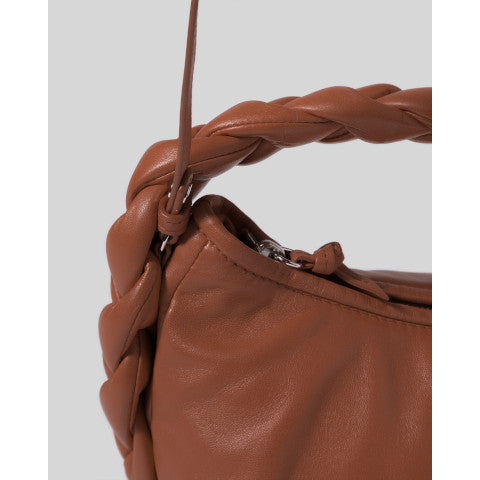 HEREU Castell Leather and Raffia Tote Bag