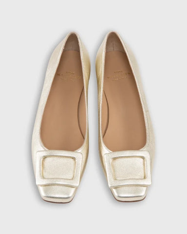Ann Mashburn Platino Shine Buckle Shoe