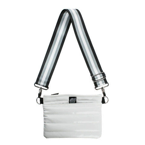 Silver Large Crossbody Bum Bag