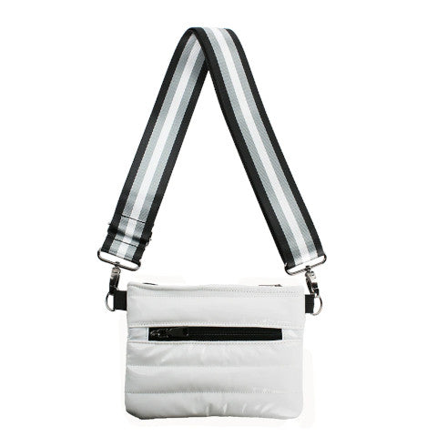 Think Royln Bum Bag Cross Body White Patent