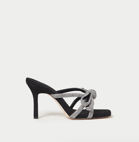 Loeffler Randall Margi Black Suede Bow Heel