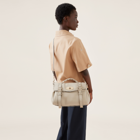 Mulberry Alexa Chalk Heavy Grain
