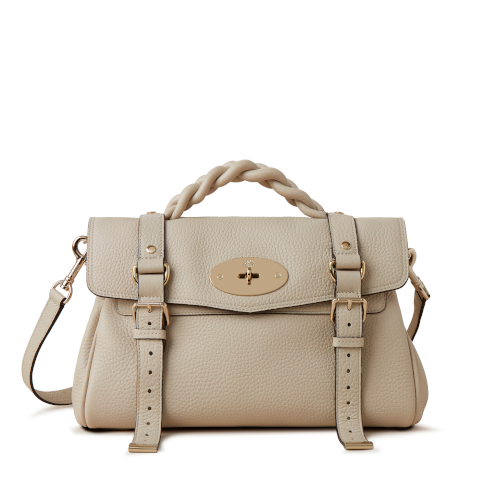 Mulberry Alexa Chalk Heavy Grain Pumpz