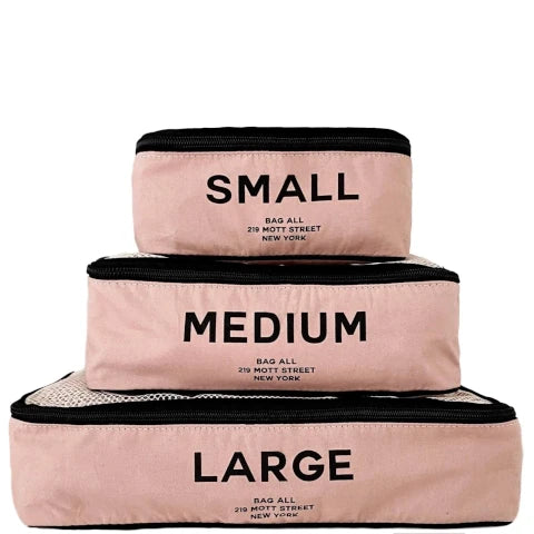 Bag-All 3 Piece Packing Cubes Blush