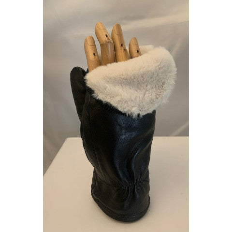 Alpo Faux Fur Lined Zipper Mittens